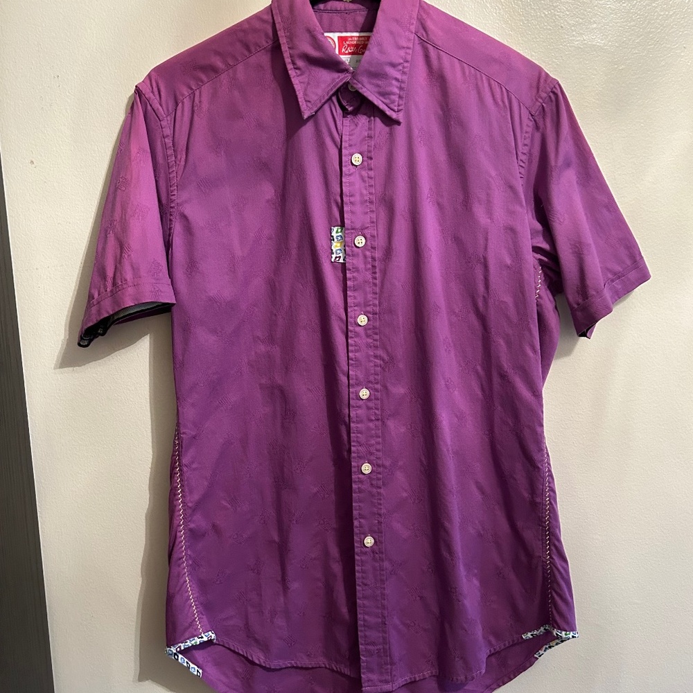 Robert Graham, the Freshly Laundered Short Sleeve Shirt in Multi - Size S/P
